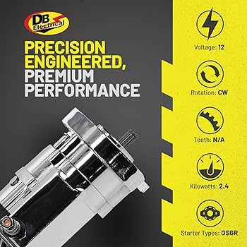 Amazon.com: DB Electrical 410-22073 Chrome 2.4KW Starter